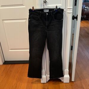 Frame Le Crop Mini Boot Jeans - Size 30 - Charcoal